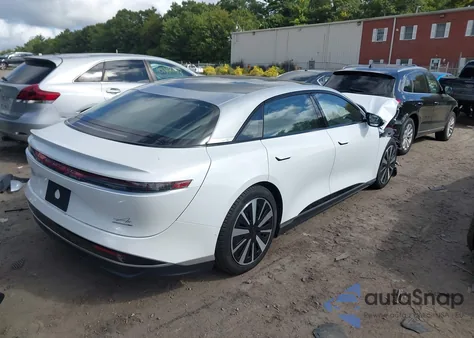 2025 Lucid Air Grand Touring из США, поврежденный, VIN 50EA1GBA1SA007662